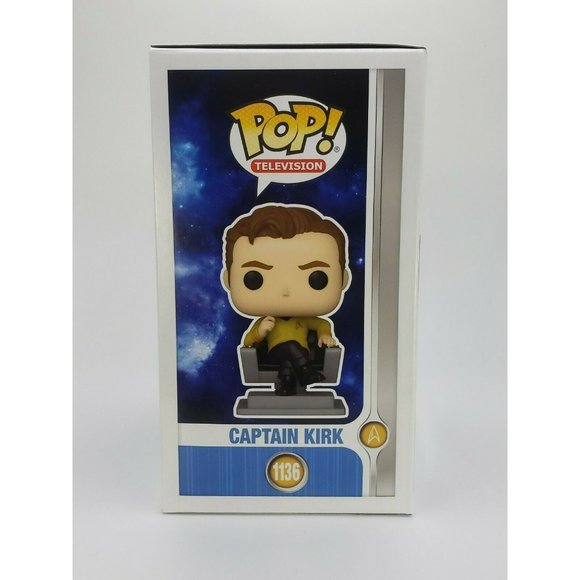 Funko 1136 CAPTAIN KIRK in Chair Star Trek Original Series TV Pop NEW Unopened - Picture 4 of 10